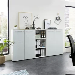 Lage dichte kantoorkast Destin Wit