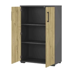 Lage dichte kantoorkast Discovery Eiken