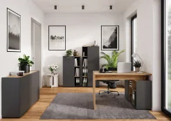 Lage kantoorkast Orlando Grafiet 110 cm