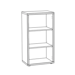 Lage open kantoorkast Roland Vintage