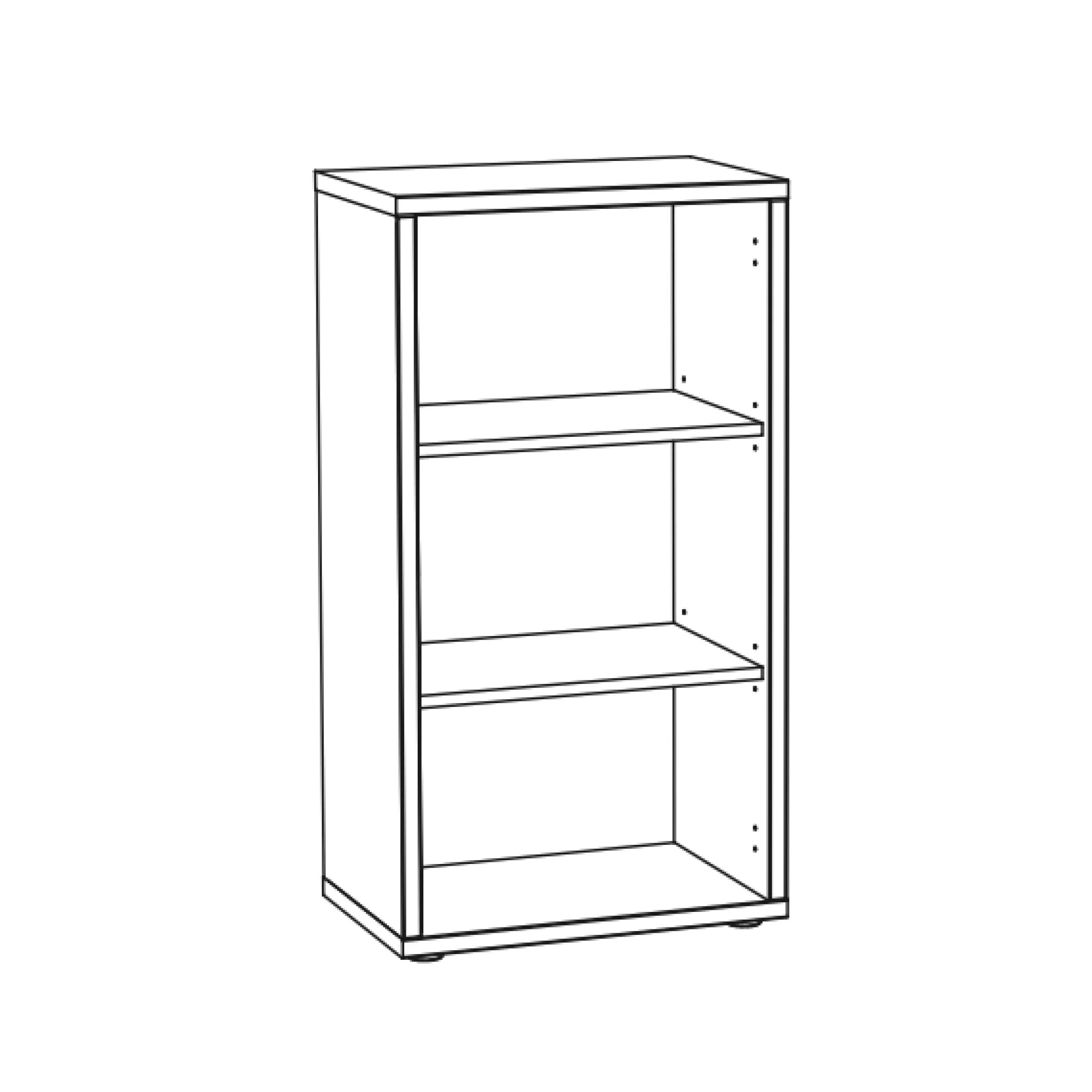 Lage open kantoorkast Roland Vintage