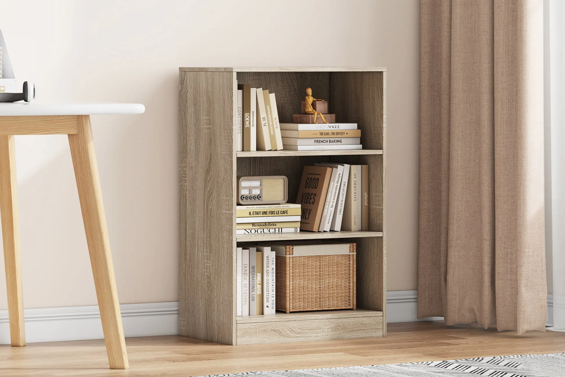 Lage open kast Edwin Sonoma 55x36x84 cm