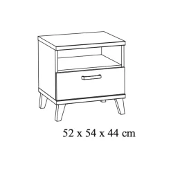 Nachtkastje Finn Wit