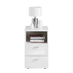 Nachtkastje Iowa Wit Hoogglans