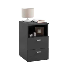 Nachtkastje Iowa Zwart