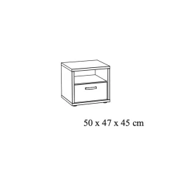 Nachtkastje Mekong Eiken