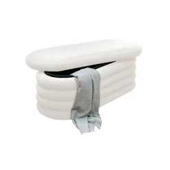 Opbergbank Joyce Wit Bouclé