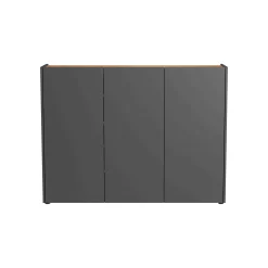Opbergkast Aniek Grafiet Eiken 105 cm