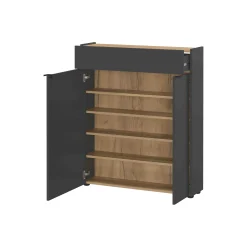 Opbergkast Eleonore Grafiet 83 cm