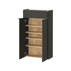 Opbergkast Eleonore Grafiet 56 cm