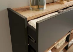 Opbergkast Eleonore Grafiet 110 cm