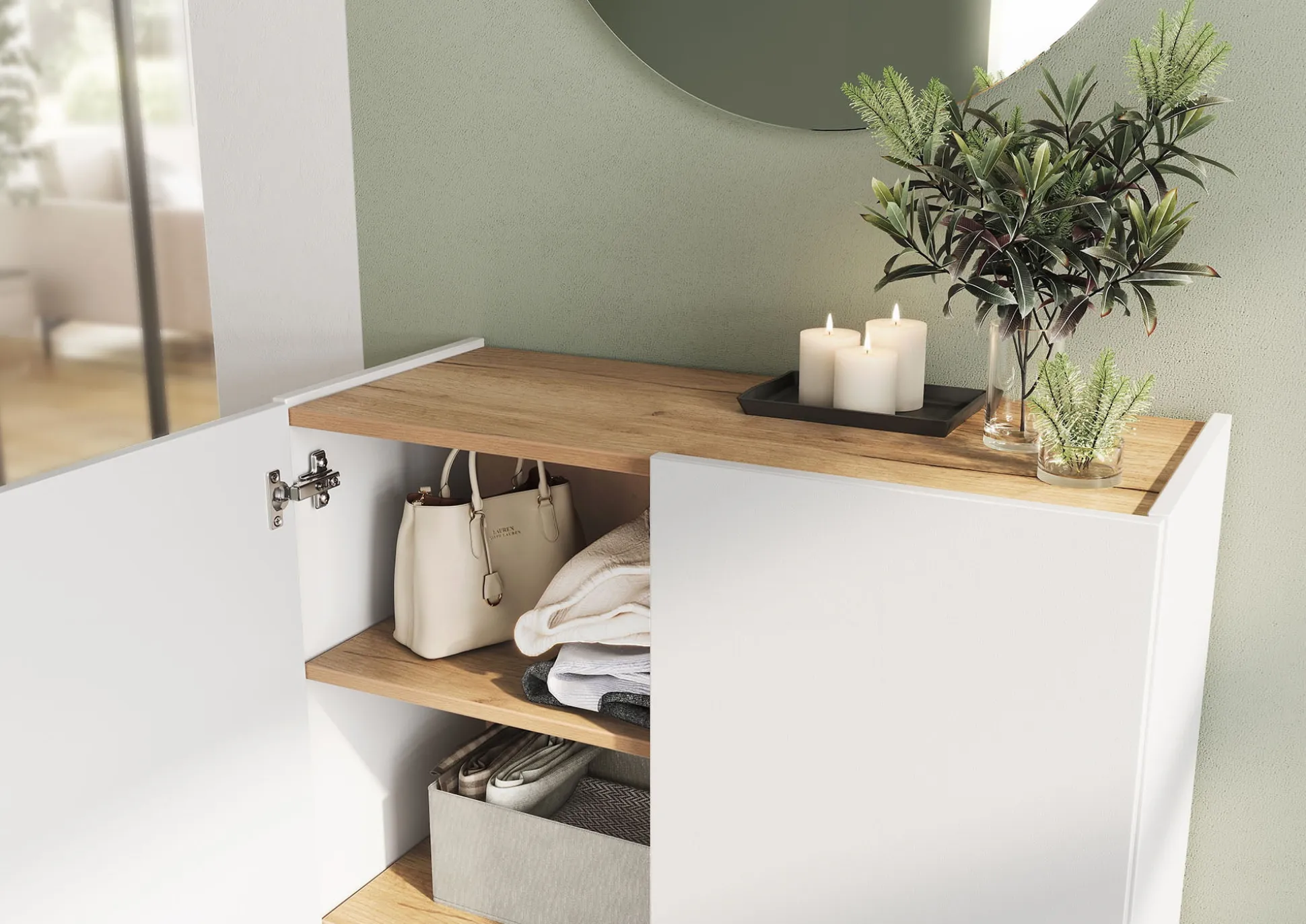 Opbergkast Eleonore Wit 74 cm