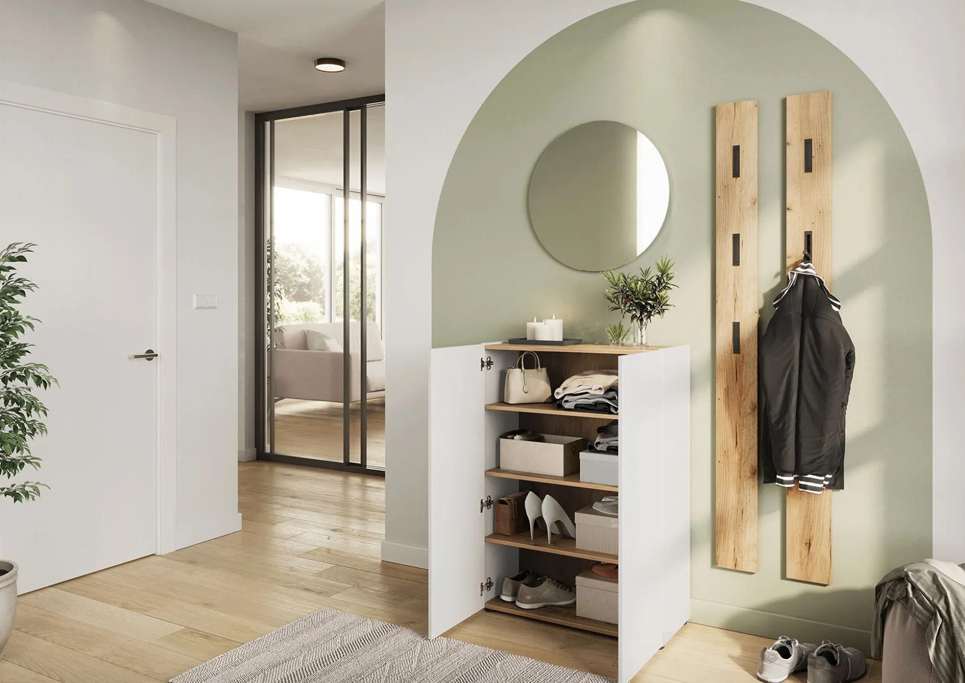 Opbergkast Eleonore Wit 74 cm