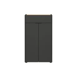 Opbergkast Sicilia Grafiet Eiken