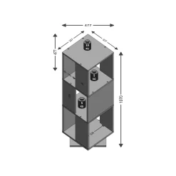 Ordnerzuil Mars Antraciet