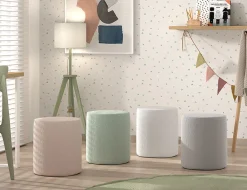 Poef Victoria Bouclé Roze