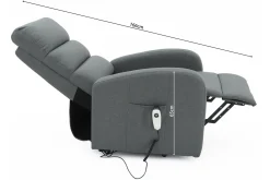 Relaxfauteuil Lenny Donkergrijs