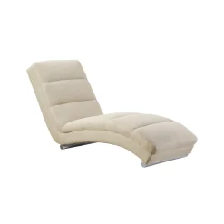 Relaxfauteuil Maeve Beige Stof