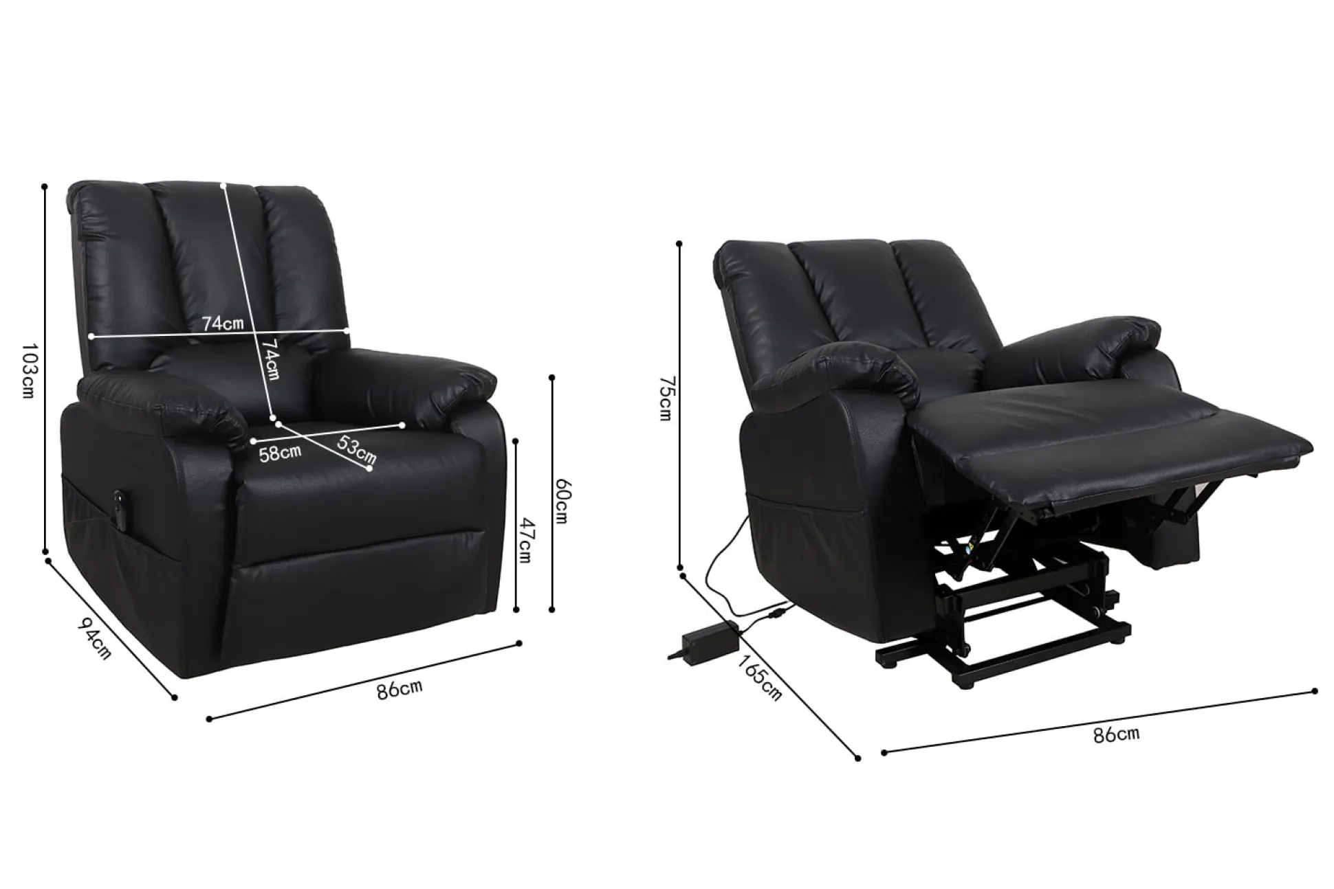 Relaxfauteuil Yvon Zwart