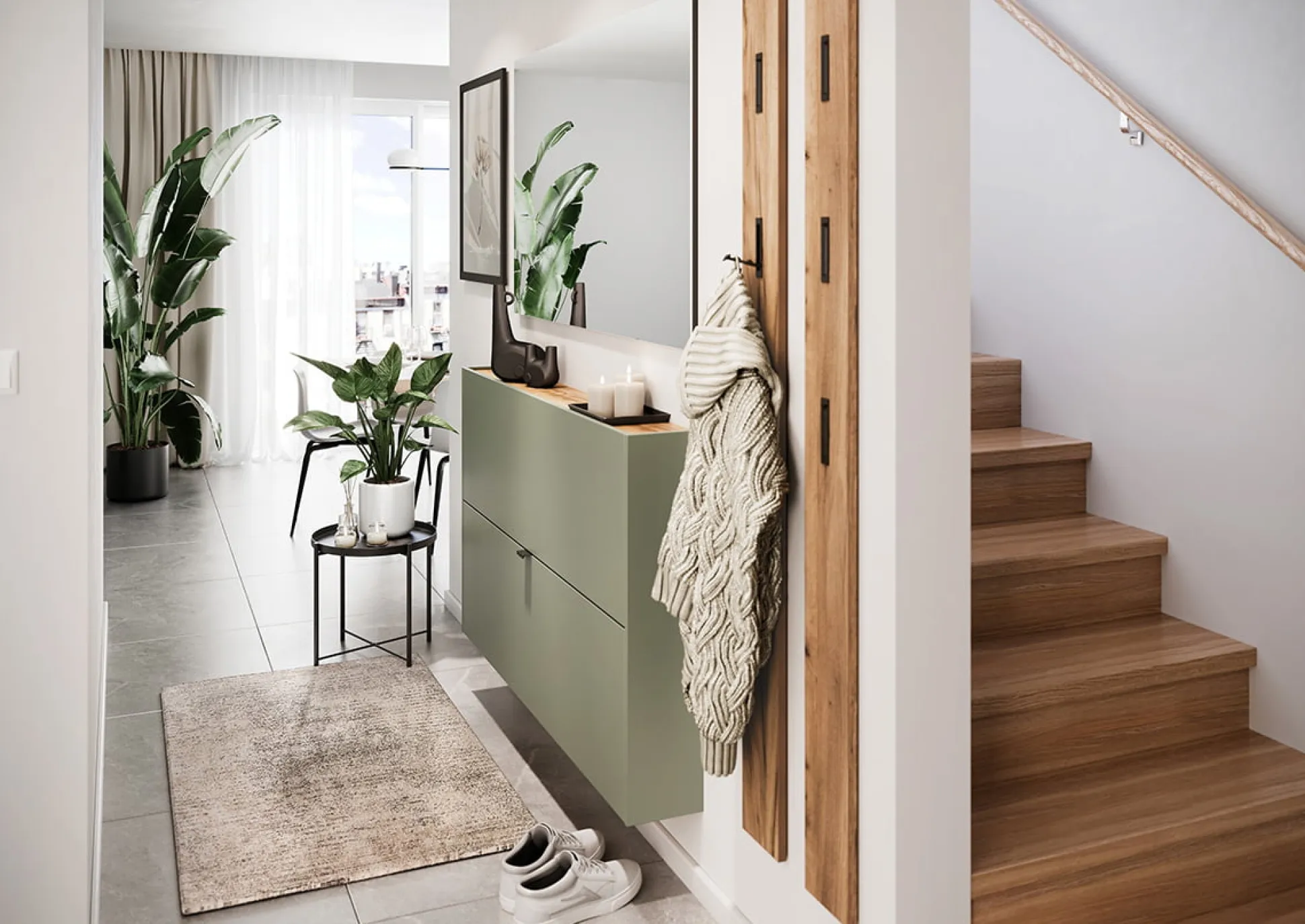 Schoenenkast Eleonore Groen 140 cm