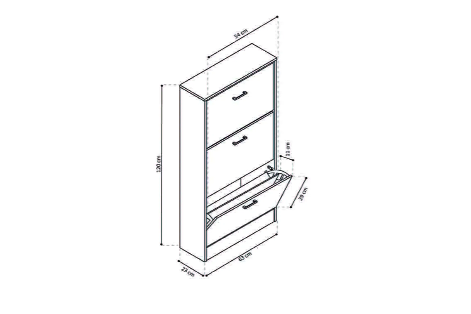 Schoenenkast Maureen-3 Beton