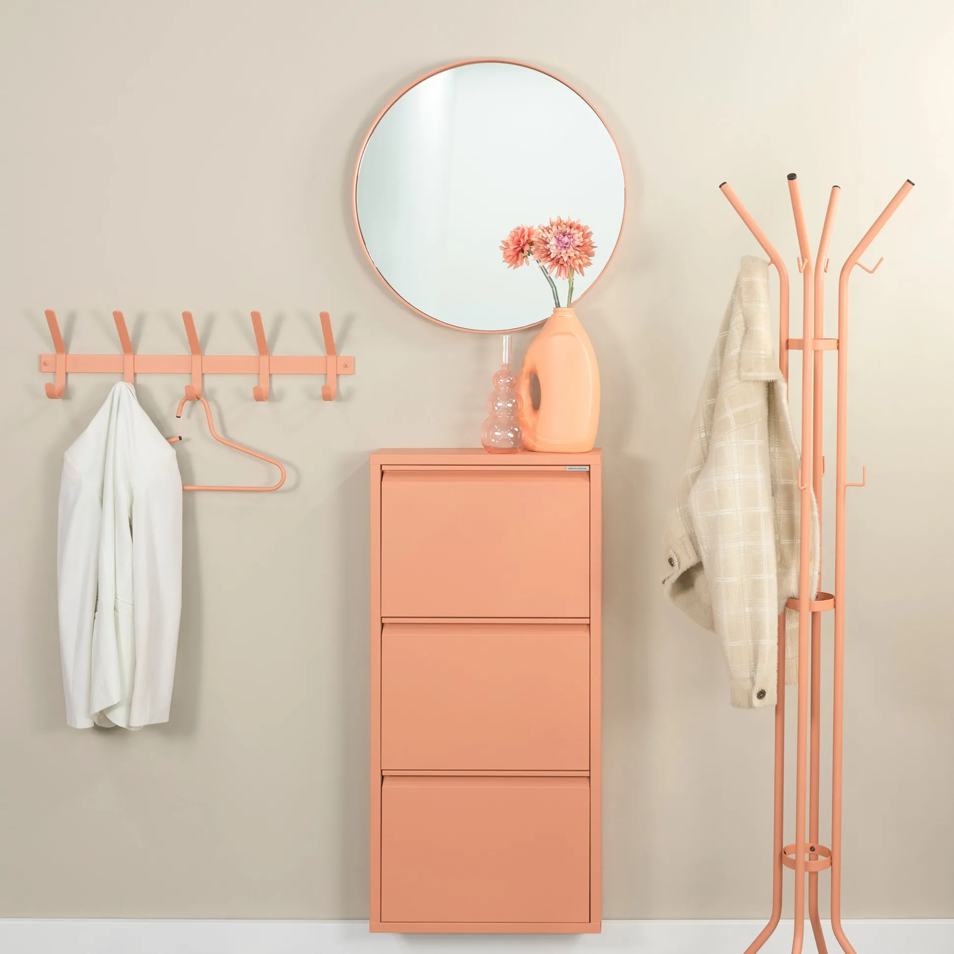 Schoenenkast Oscar-3 Terracotta