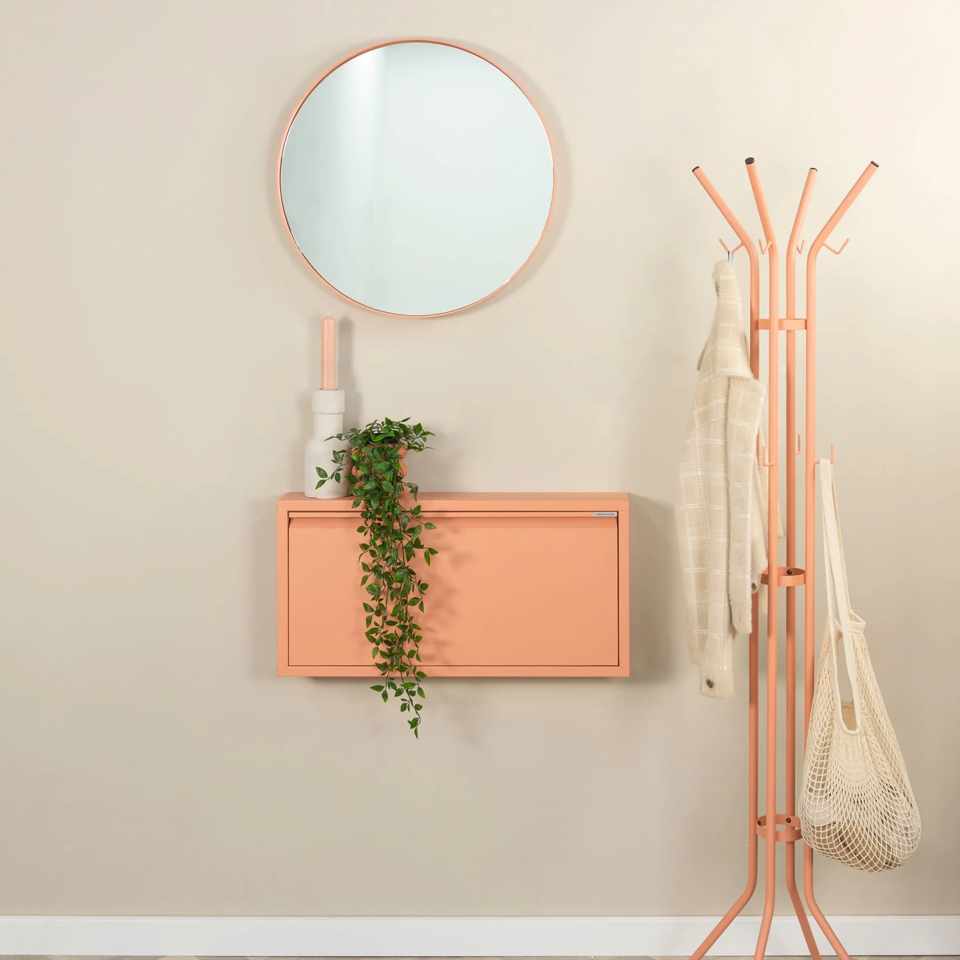 Schoenenkast Oscar-1 Terracotta