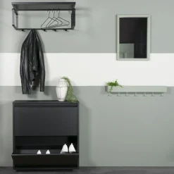 Schoenenkast Oscar-2 Zwart