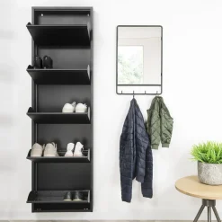 Schoenenkast Oscar-5 Zwart