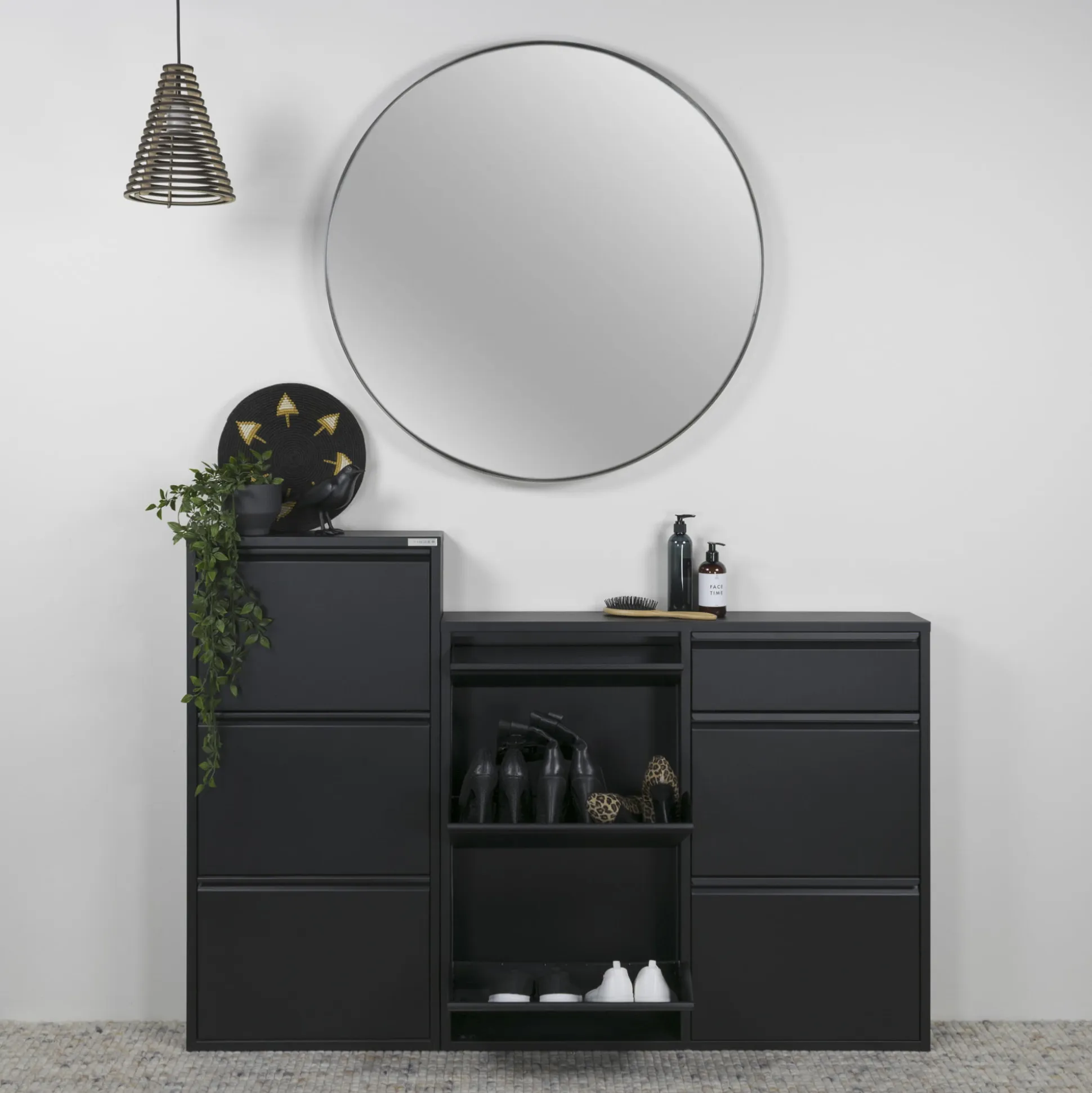 Schoenenkast Oscar-6 Zwart