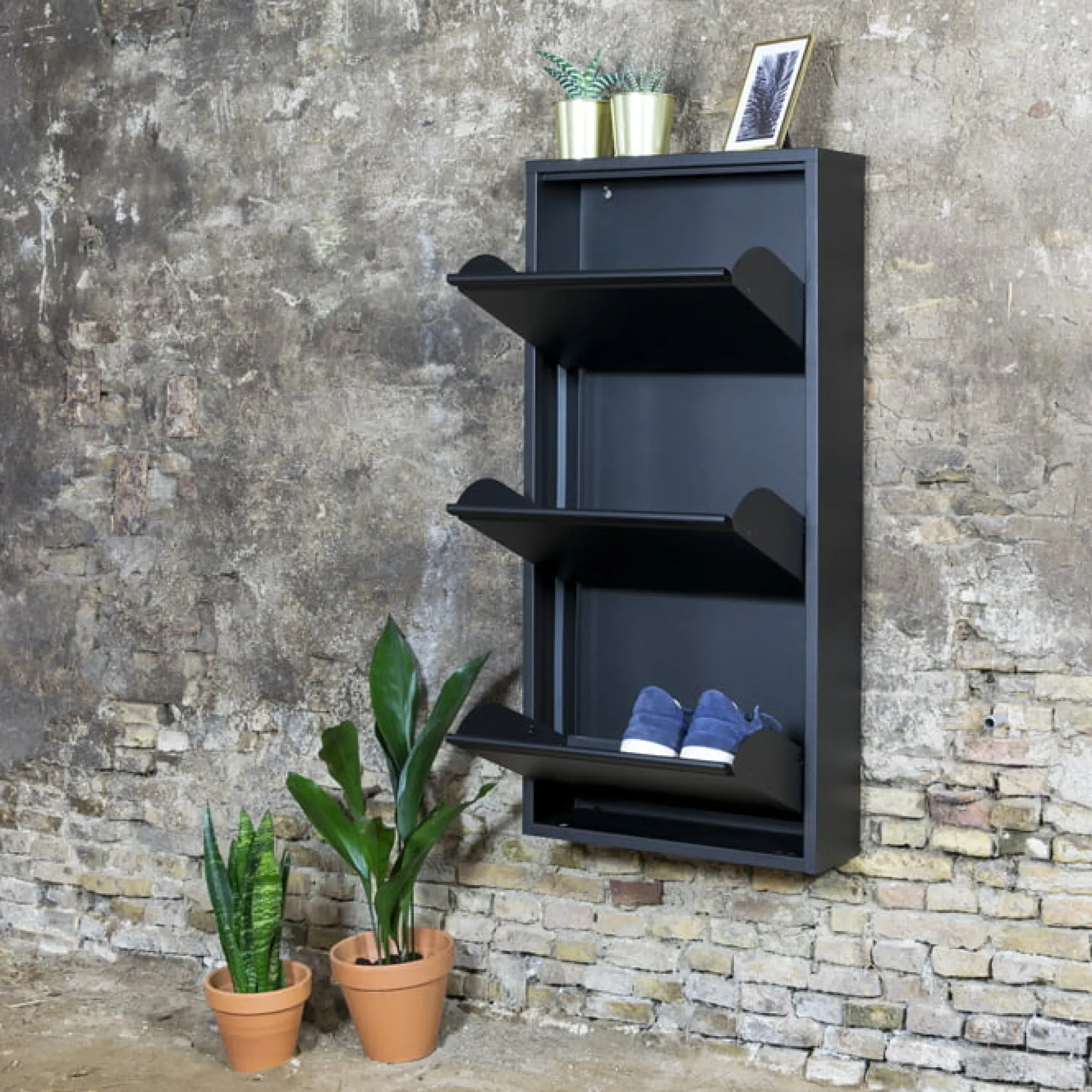 Schoenenkast Oscar-3 Zwart