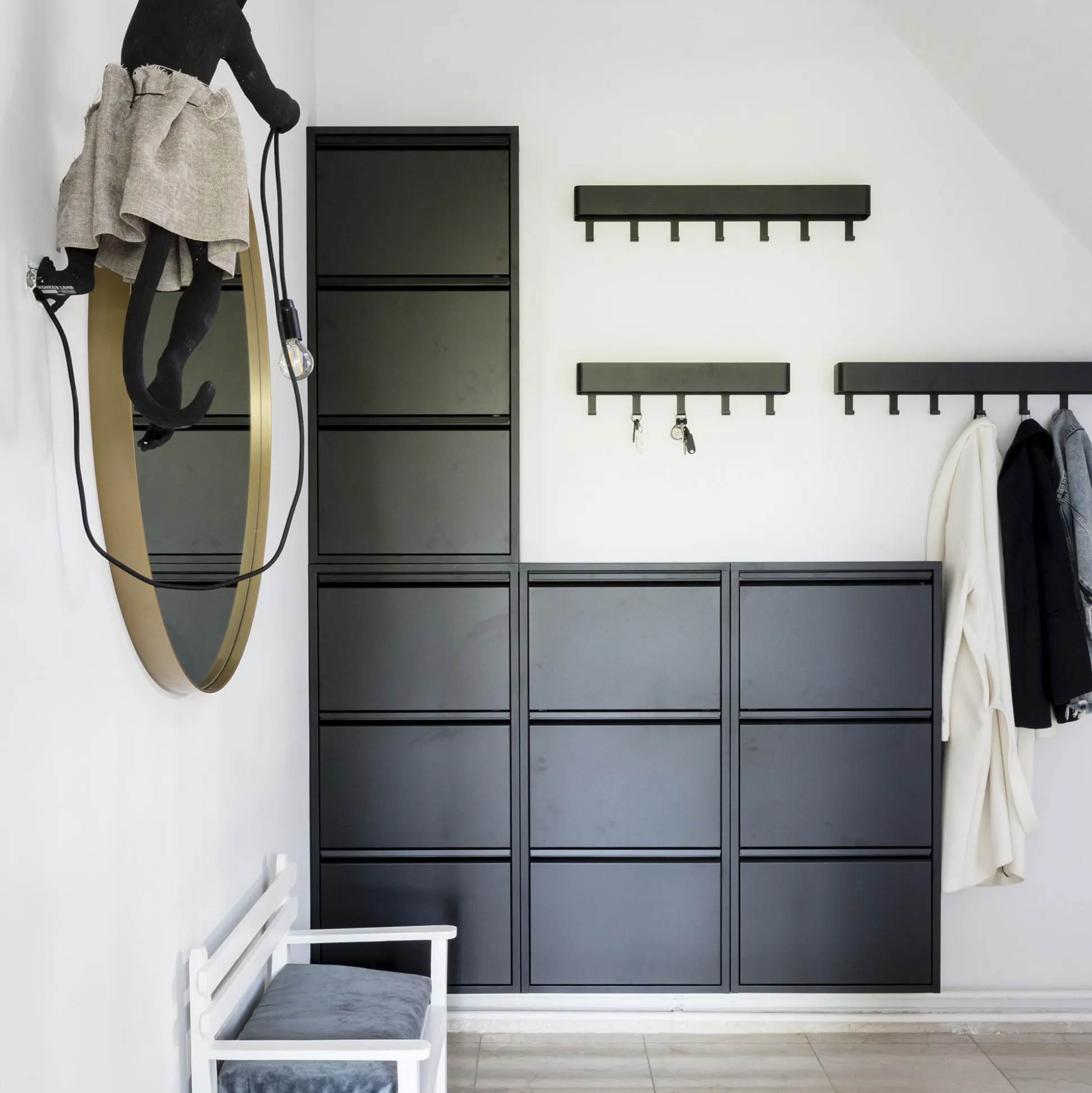 Schoenenkast Oscar-3 Zwart