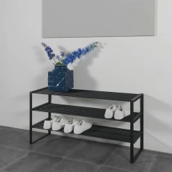 Schoenenrek Boris Zwart 100 cm