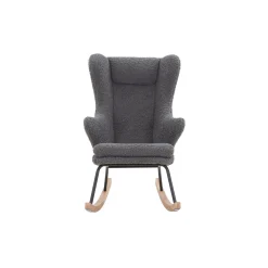 Schommelstoel Amber Grijs Teddy