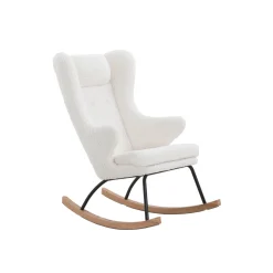 Schommelstoel Amber Wit Teddy