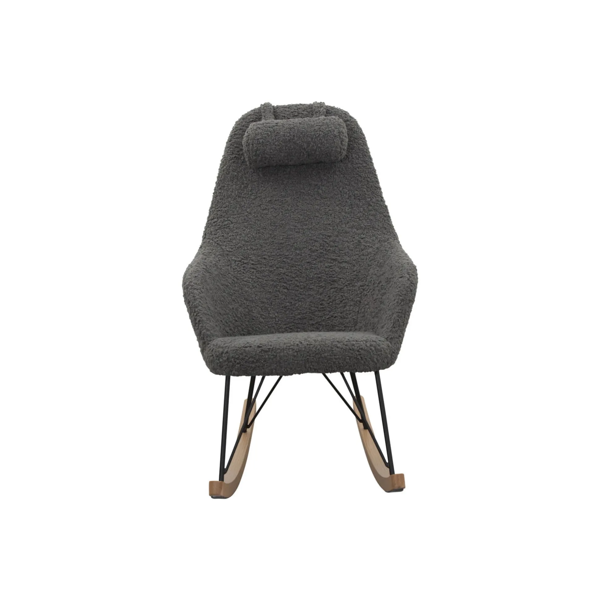 Schommelstoel Dani Grijs Teddy