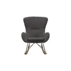 Schommelstoel Hannah Grijs-Teddy