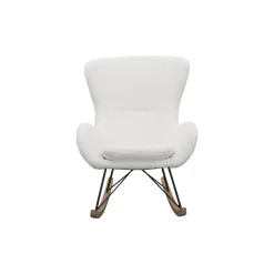 Schommelstoel Hannah Wit-Teddy