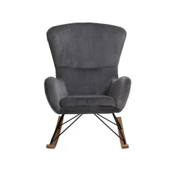 Schommelstoel Maartje Donkergrijs Teddy