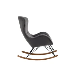 Schommelstoel Maartje Donkergrijs Teddy