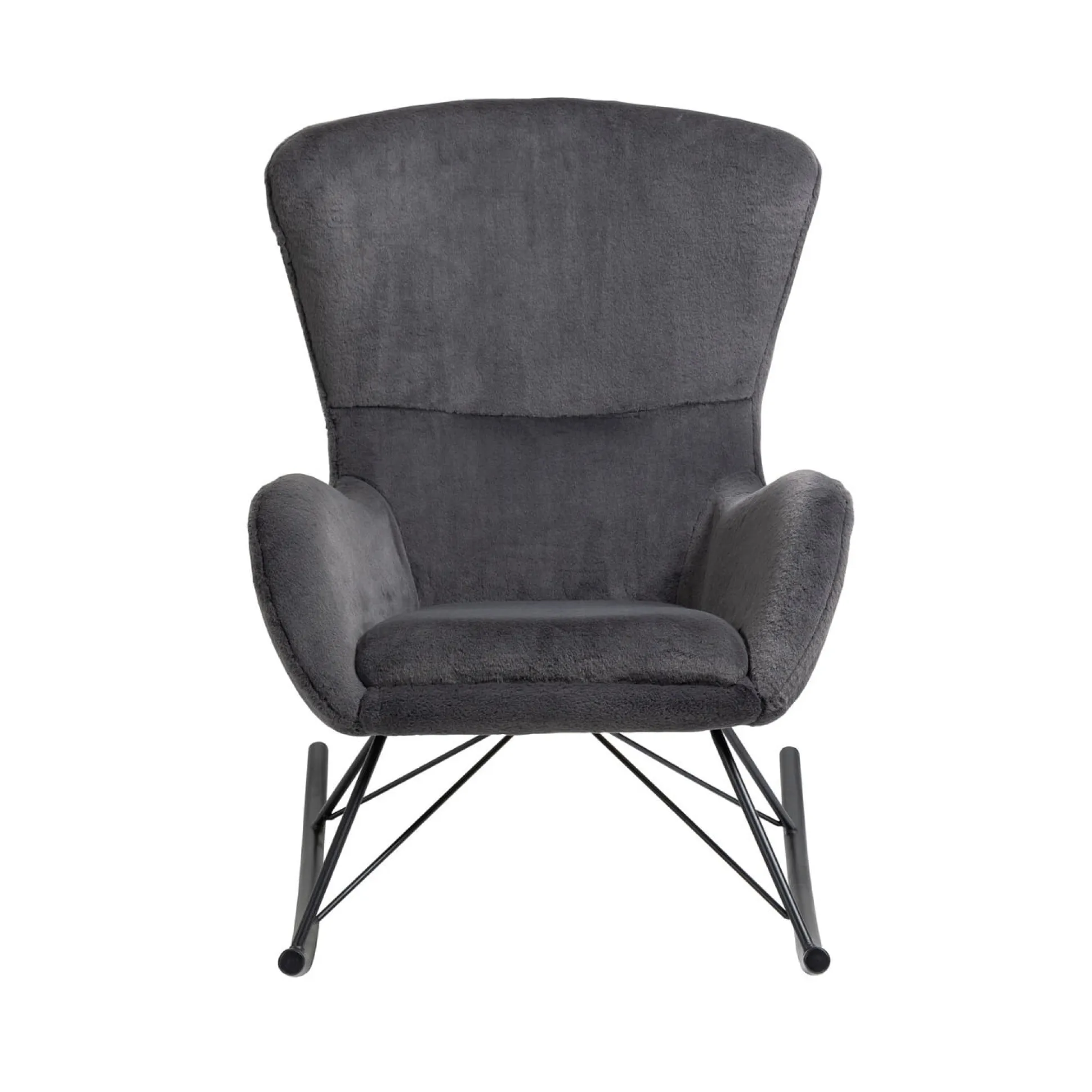 Schommelstoel Pippa Donkergrijs Teddy