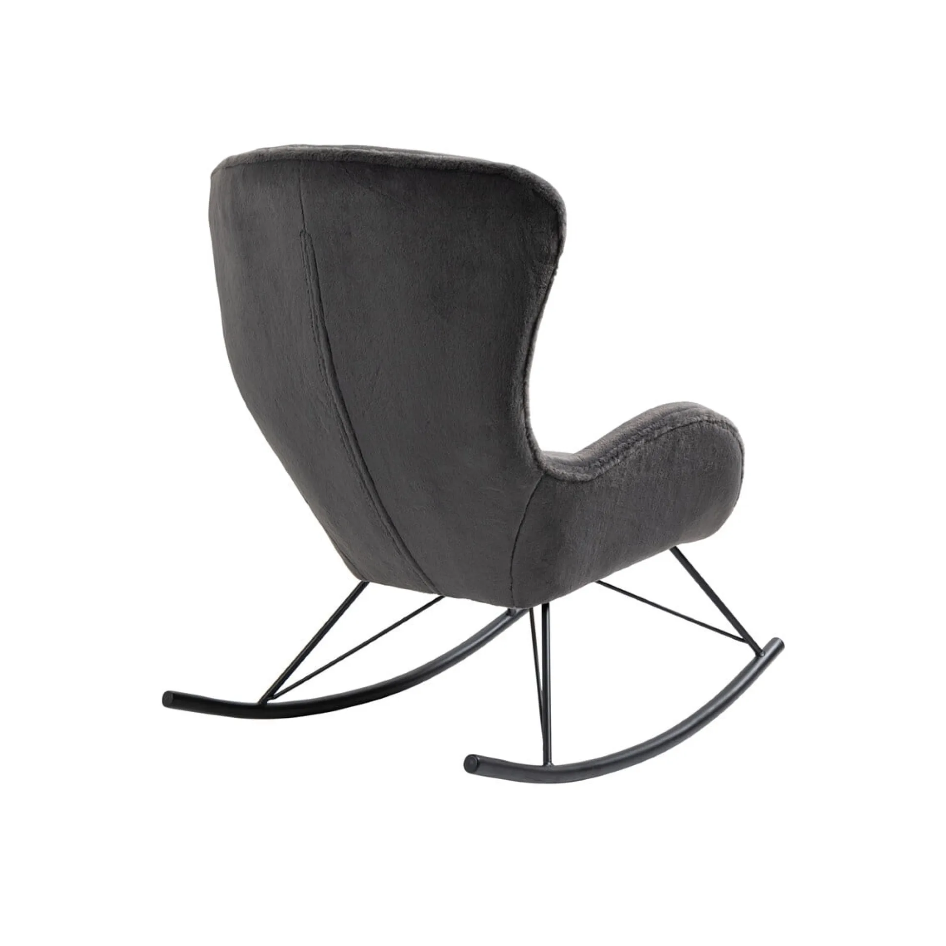 Schommelstoel Pippa Donkergrijs Teddy
