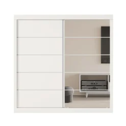 Schuifdeurkast Graham Wit – Spiegel