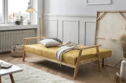 Slaapbank Heidi Mosterdgeel