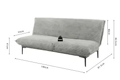 Slaapbank Jolein Donkergrijs