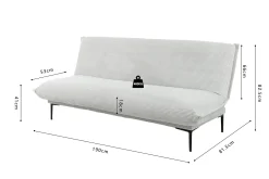 Slaapbank Jolein Lichtgrijs