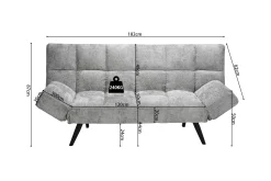 Slaapbank Joppe Grijs