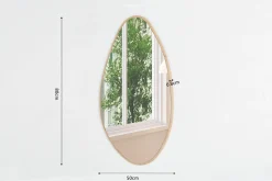 Spiegel Pauline Eiken 80×50 cm