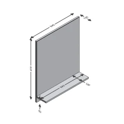 Spiegel Zeger Wit Artisan Eiken