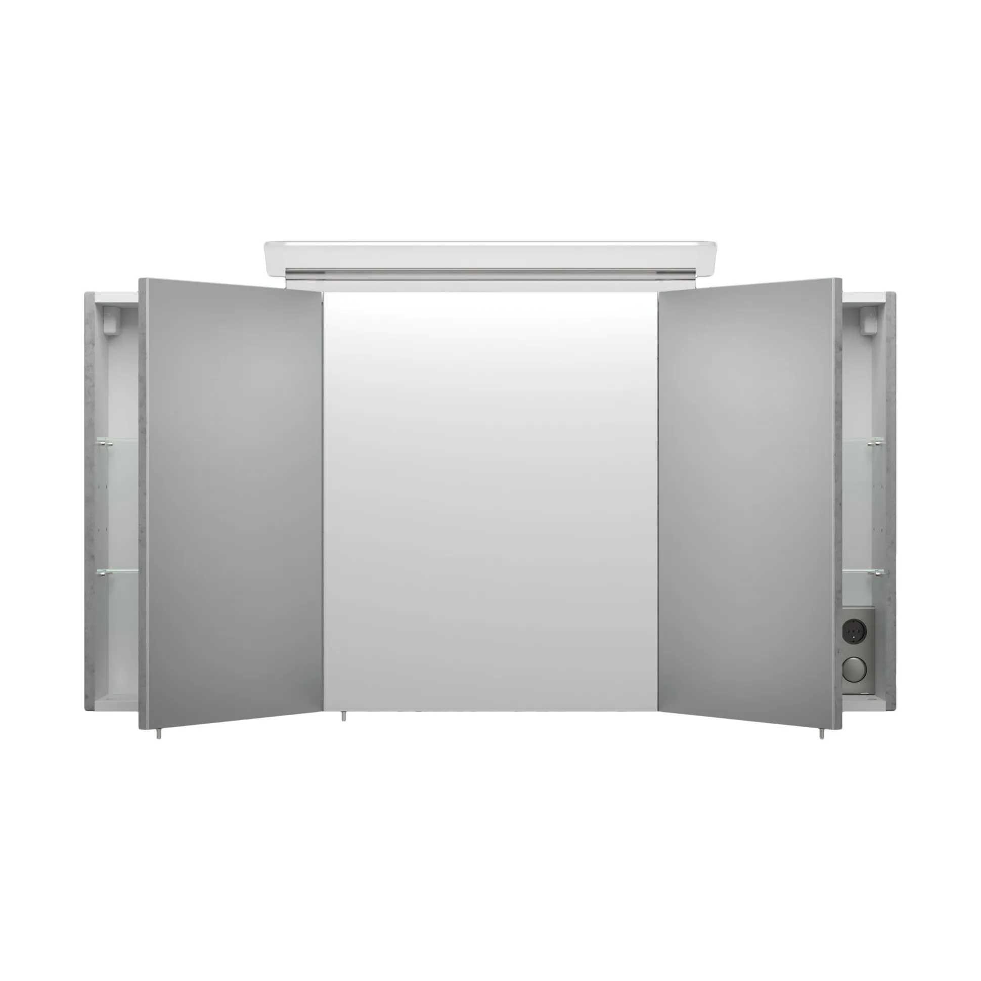 Spiegelkast Aron Beton 120 cm